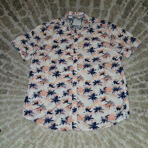 Denim and Flower Men's Large Hawaiian Shirt